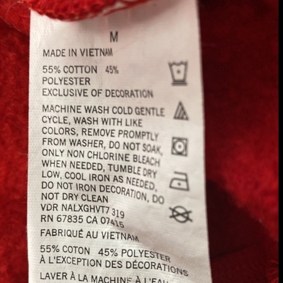 Nautica Red Navy Quarter Zip Pullover M Mock Neck Cotton Blend Layering Knit - Picture 7 of 9